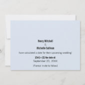 Er sagte, sie sagte Binärkode Save the Date (Rückseite)