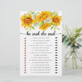 Er sagte, sie sagte Brautparty (Stehend Vorderseite)