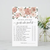 Er sagte, sie sagte Brautparty Game (Stehend Vorderseite)