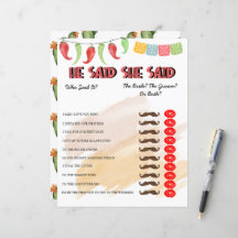 Er sagte, sie sagte | Brautparty Game