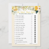 Er sagte, sie sagte Brautparty Game Einladung (Vorderseite)