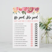 Er sagte: Sie sagte Brautparty oder Hen Party Spie (Stehend Vorderseite)