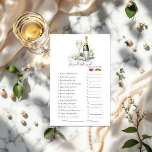 "Er sagte, sie sagte" Brautparty-Spiel