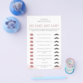 Er sagte, sie sagte Brautparty-Spiel Prosecco Peta Flyer (Einzeln)