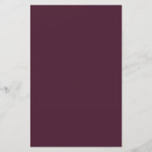 Er sagte, sie sagte Burgund Floral Bridal Game (Rückseite)