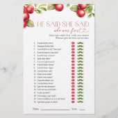 Er sagte, sie sagte das moderne Apfelspiel Brautpa (Vorderseite)