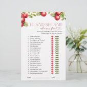 Er sagte, sie sagte das moderne Apfelspiel Brautpa (Stehend Vorderseite)