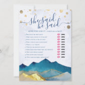 Er sagte, sie sagte das moderne Hochzeitsspiel Bra (Vorderseite)