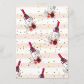 Er sagte: "Sie sagte das Party der Weinflora." Begleitkarte (Rückseite)