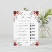 Er sagte: "Sie sagte das Party der Weinflora." Begleitkarte (Stehend Vorderseite)