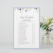 Er sagte, sie sagte, Dusty Blue Wildblume Duschspi (Stehend Vorderseite)