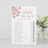 Er sagte, sie sagte, Dusty Rose Brautparty Game (Stehend Vorderseite)