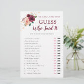 Er sagte, sie sagte Dusty Rose Burgundy Brautparty (Stehend Vorderseite)