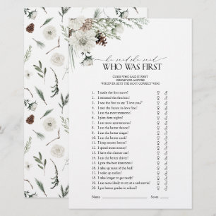 Er sagte, sie sagte Elegantes Winter Brautparty Sp