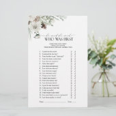 Er sagte, sie sagte Elegantes Winter Brautparty Sp (Stehend Vorderseite)