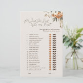 Er sagte, sie sagte Espresso Floral Bridal Game (Stehend Vorderseite)