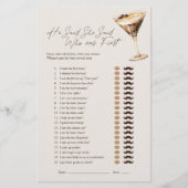 Er sagte, sie sagte Espresso Martini Bridal Spiel (Vorderseite)