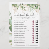 Er sagte, sie sagte Eucalyptus Brautparty Game (Vorne/Hinten)