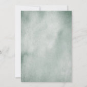 Er sagte, sie sagte, Eukalyptus-Brautparty spiele Einladung (Rückseite)