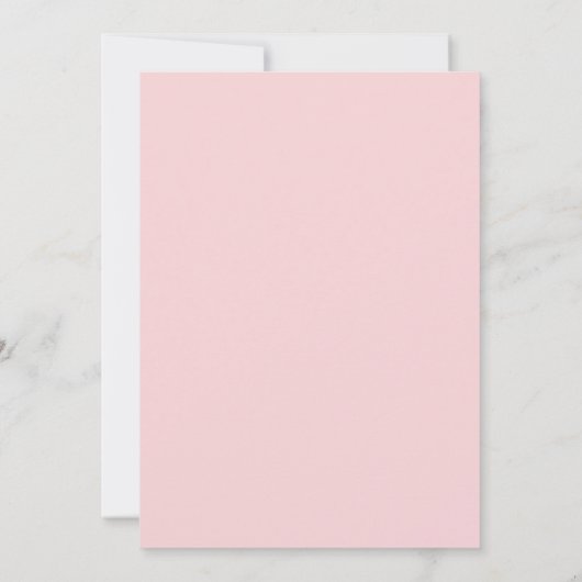 Er sagte, sie sagte, Floral Bridal Game Einladung (Rückseite)