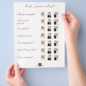 Er sagte: "Sie sagte Game Flyer (Hand)