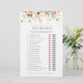 Er sagte, sie sagte, Garden Blume Brautparty Game (Stehend Vorderseite)