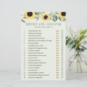 Er sagte, sie sagte gelbe blühende Sonnenblumen gr (Stehend Vorderseite)