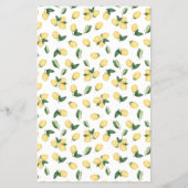 Er sagte, sie sagte Lemon Brautparty Game Card Flyer (Hinten)