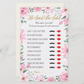 Er sagte, sie sagte, Liebe sei im Blütenduschenspi (Vorne/Hinten)