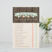 Er sagte, sie sagte Mint Boho Brautparty Game (Stehend Vorderseite)