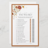 Er sagte, sie sagte Orange Brautparty Game (Vorne/Hinten)