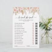 Er sagte, sie sagte Pampas Grass Brautparty Game (Stehend Vorderseite)