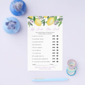 Er sagte, sie sagte Polterabend IceBreaker Spiel Flyer (Einzeln)