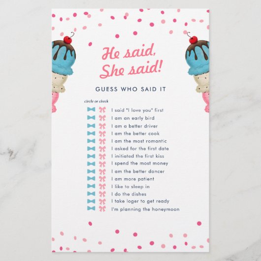 Er sagte, sie sagte, raten Sie, wer das beste Brau (Vorderseite)