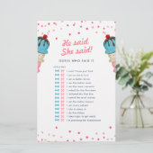 Er sagte, sie sagte, raten Sie, wer das beste Brau (Stehend Vorderseite)