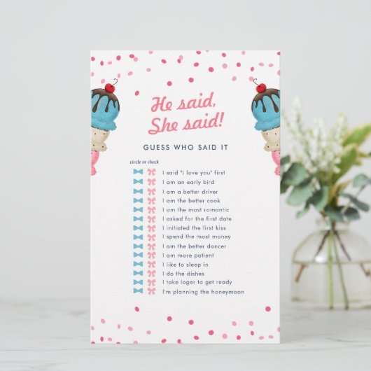 Er sagte, sie sagte, raten Sie, wer das beste Brau (Stehend Vorderseite)