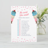 Er sagte, sie sagte, raten Sie, wer das beste Brau Einladung (Stehend Vorderseite)