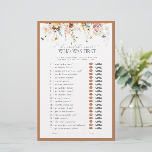 Er sagte, sie sagte: Rustikales Brautparty (Stehend Vorderseite)