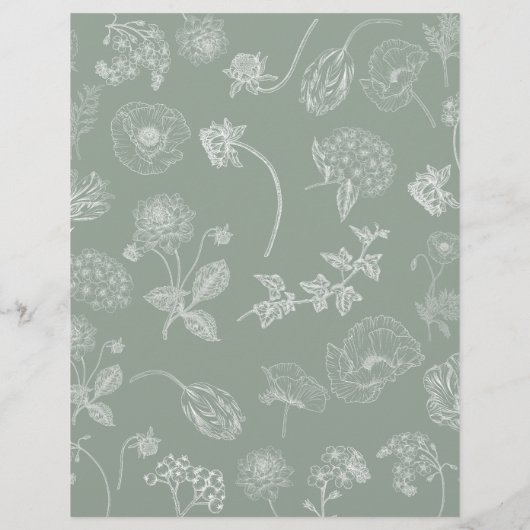 Er sagte, sie sagte, Sage Green Bridal Tee Dusche  (Rückseite)