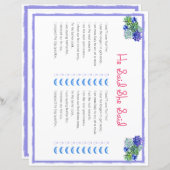 Er sagte, sie sagte, sie sagte ein Brautparty-Spie (Vorne/Hinten)