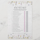 Er sagte, sie sagte Sommer-Wildblumen Duschspiel (Vorderseite)