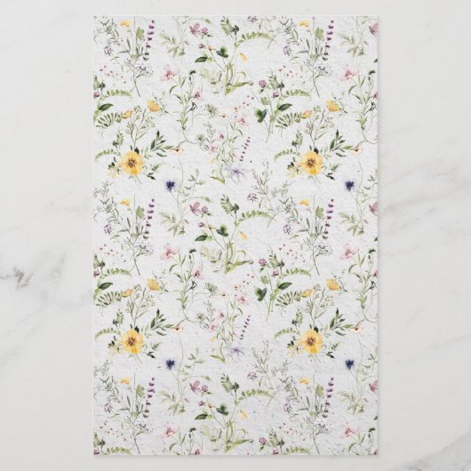 Er sagte, sie sagte Sommer-Wildblumen Duschspiel (Rückseite)