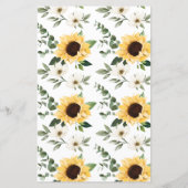 Er sagte, sie sagte Sonnenblumen-Brautparty-Spiel (Rückseite)