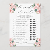 Er sagte, sie sagte Stiefel & Bubbly Party Game Begleitkarte (Vorderseite)