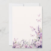 Er sagte, sie sagte Trivia Butterfliegen Bridal Ga Einladung (Rückseite)