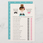 Er sagte, sie sagte Yoga Girl Brautparty Game (Vorne/Hinten)