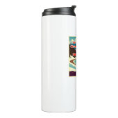 Er säubert den kastenversauten Runner Thermosbecher (Nach links gedreht)