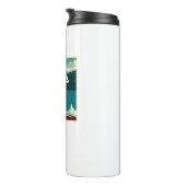 Er säubert den kastenversauten Runner Thermosbecher (Nach rechts gedreht)