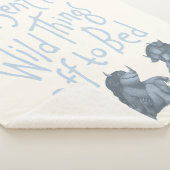 Er schickte die wilden Dinge an Bed - blau Sherpadecke (3/4)