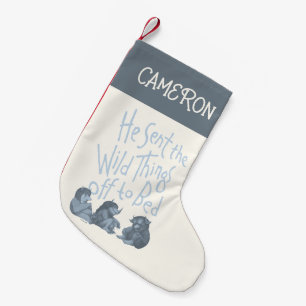 Er schickte die wilden Kerle ins Bett Füge Deine Kleiner Weihnachtsstrumpf